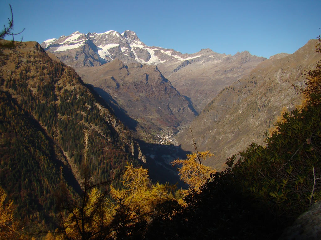 Alagna Valsesia e il Monte Rosa