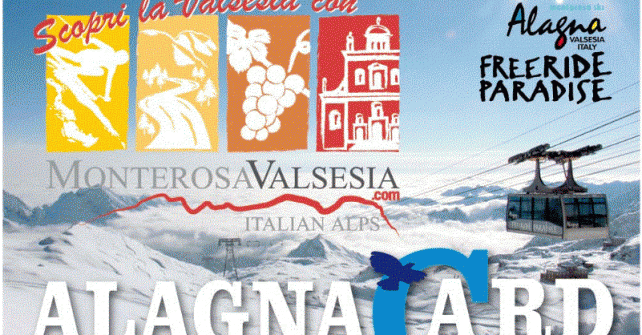 Sconti e convenzioni con la nuova Alagna Card
