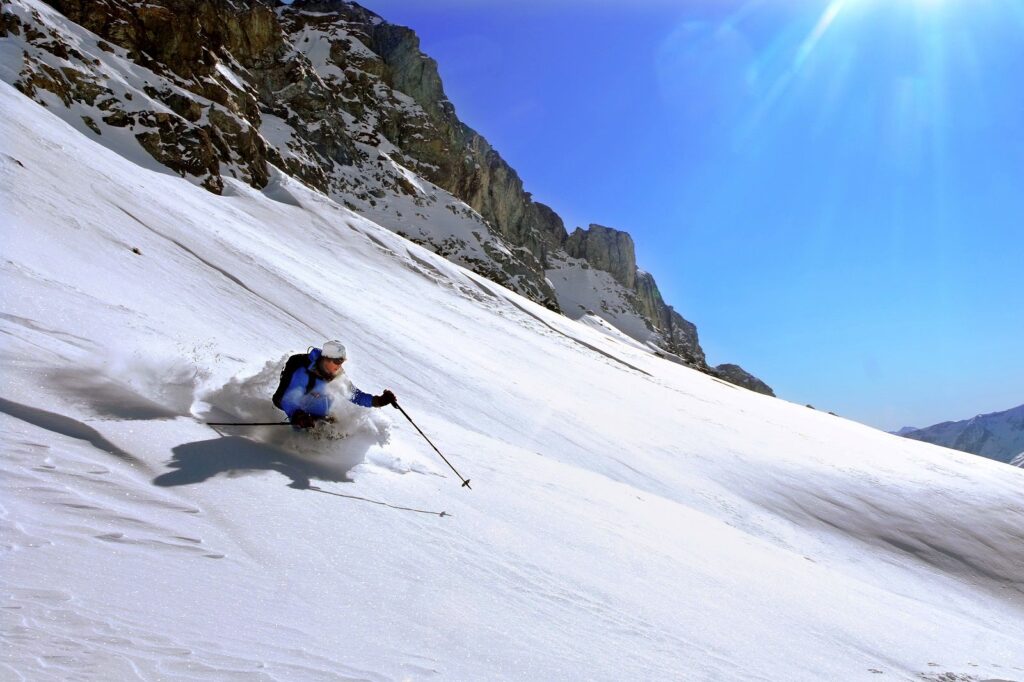 una giornata di freeride perfetta