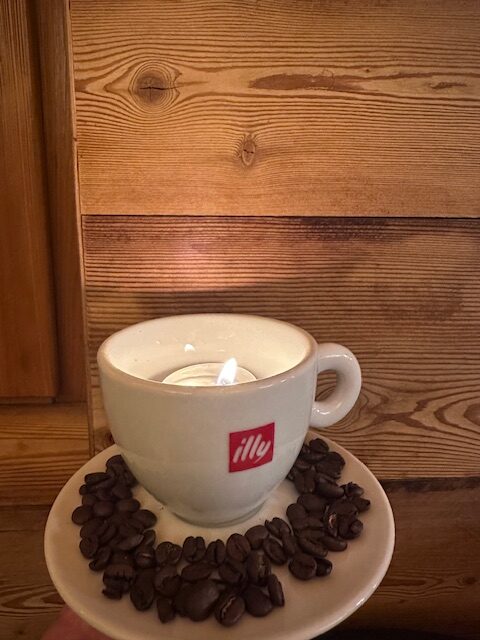 illy cafè cena in  quota a 2000 m 