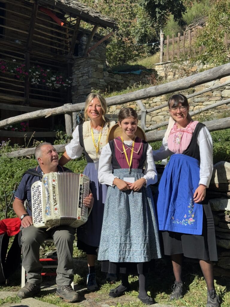 Vestiti tipici Walser all'evento Assaggi Walser