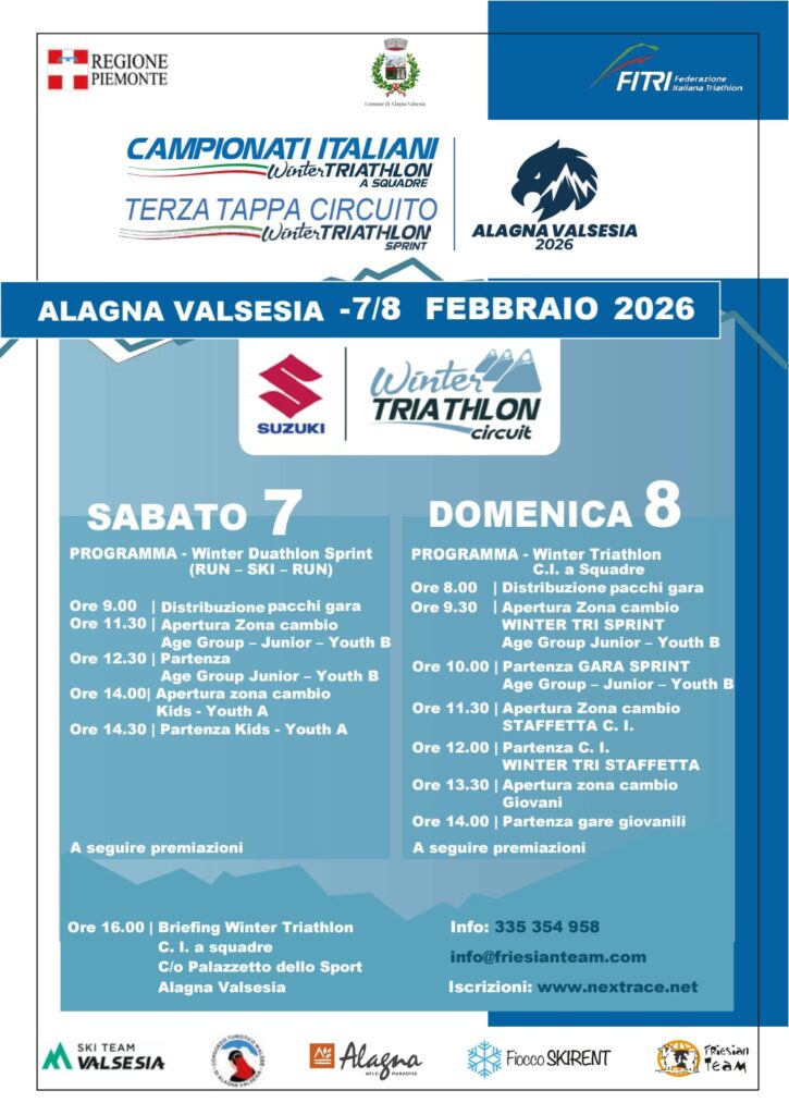 Campionati italiani Winter Triathlon a squadre - Italian Winter Triathlon team championships