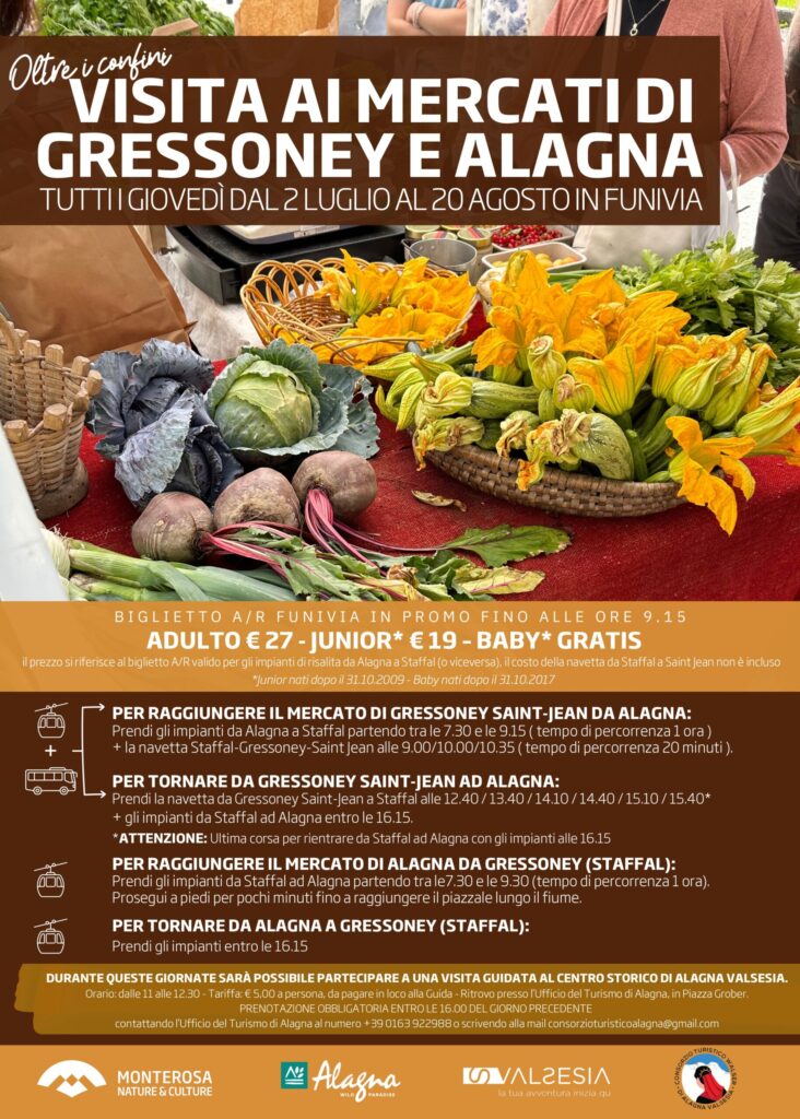 Visita ai mercati di Alagna e Gressoney - Tour of Alagna and Gressoney markets