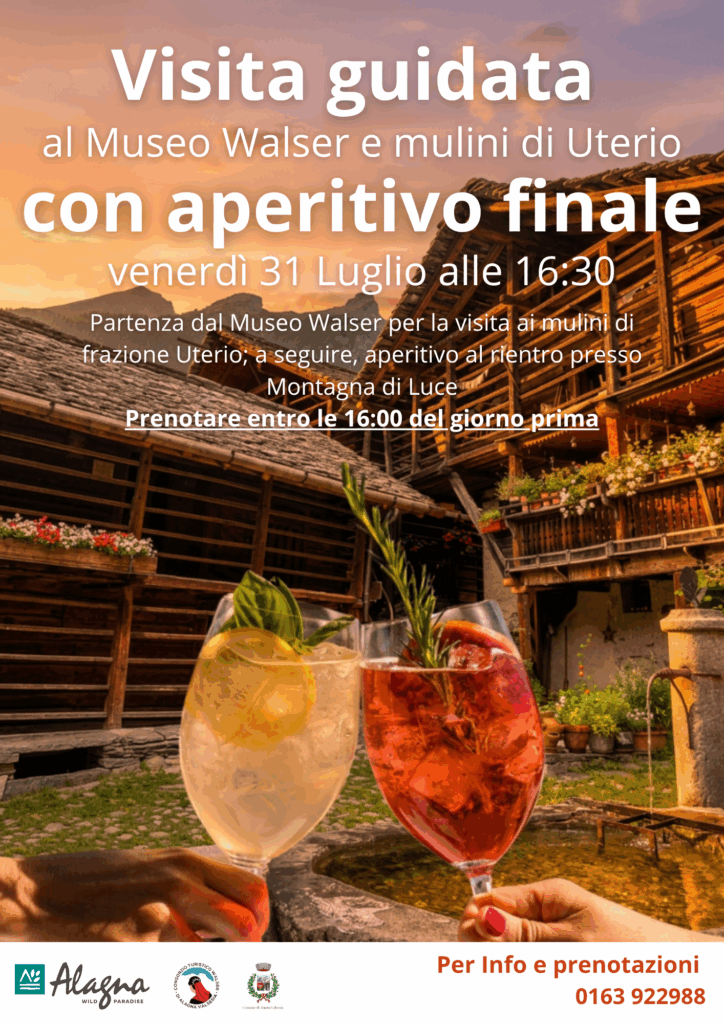 Visita guidata museo Walser con aperitivo - Guided tour Walser museum with aperitif