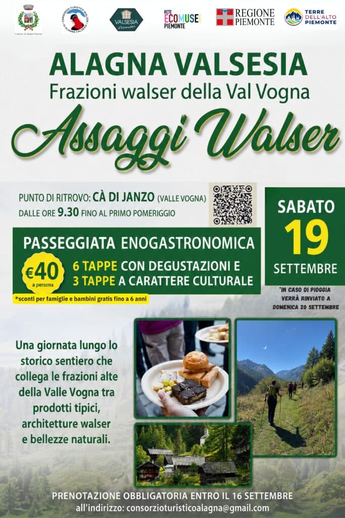 Assaggi Walser in Valle Vogna - Walser Tastings in Valle Vogna