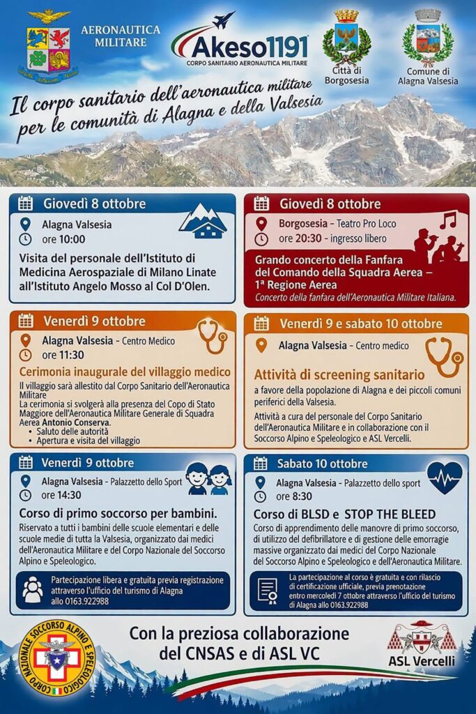 Corpo Sanitario dell\'Aeronautica ad Alagna - The Italian Air Force Medical Corps